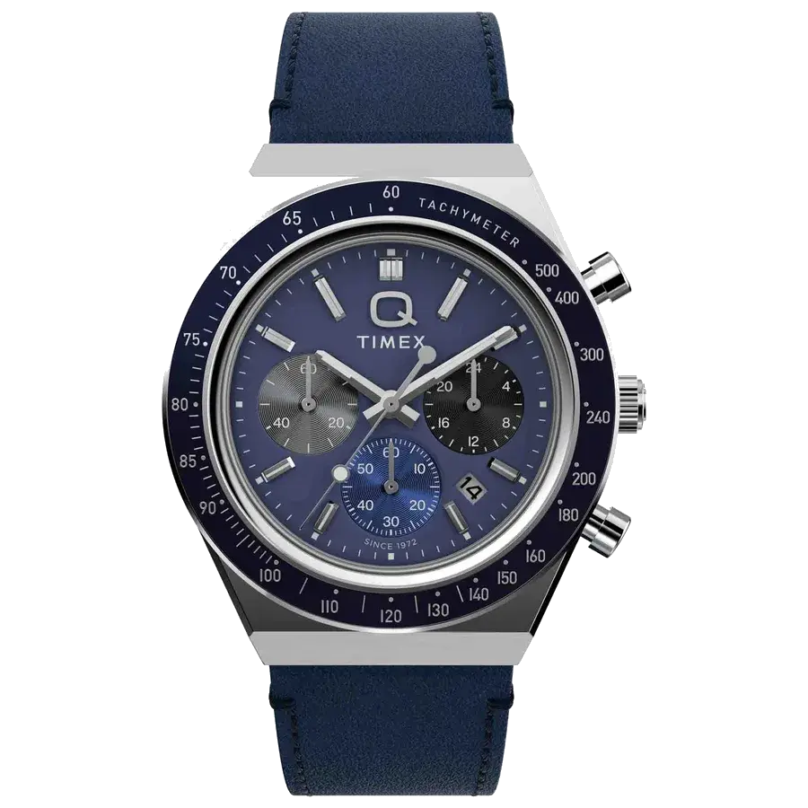 Timex Q Chronograph 40mm Blue, reference TW2Y36100VQ
