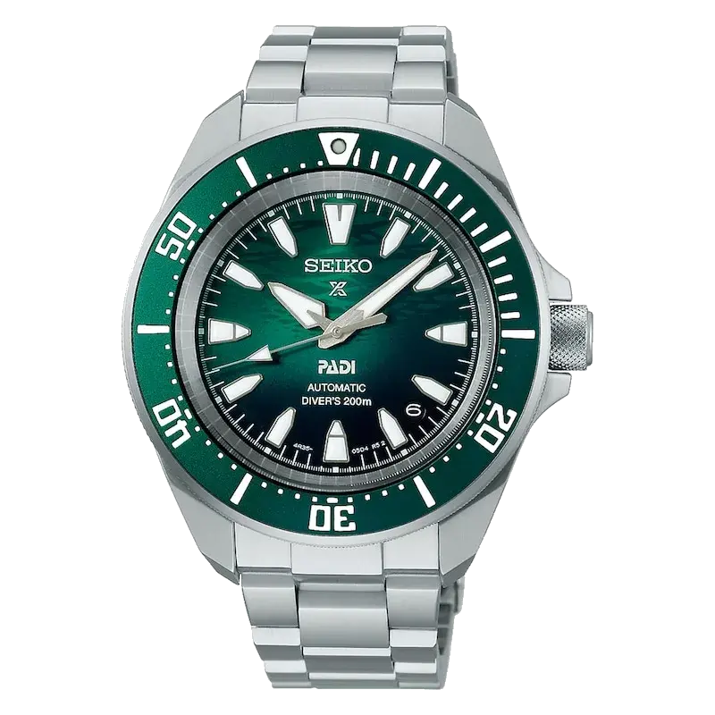 Seiko Prospex PADI 60th Anniversary 4R Compact Mechanical Diver's Stainless Steel Watch, reference 