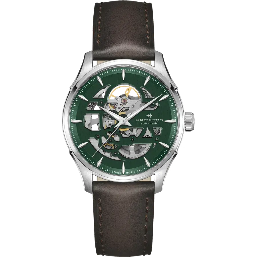 Hamilton Jazzmaster Skeleton Automatic Green Dial 40mm, reference H42535560