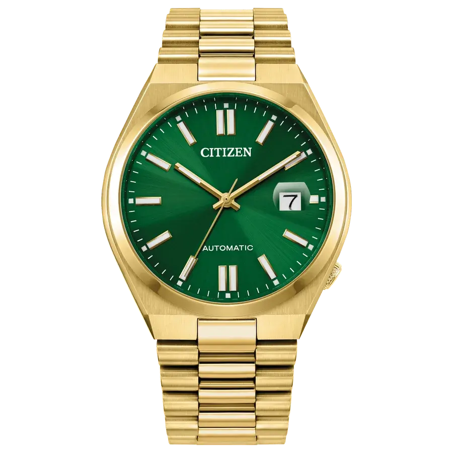 Citizen TSUYOSA Series Gold Finish Green Dial Automatic, reference NJ0152-51X