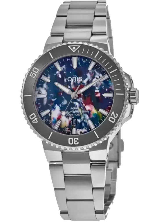 Oris Aquis Date Upcycle 43.5mm Multicolor Dial, reference 01 733 7789 4150-07 8 23 04PEB