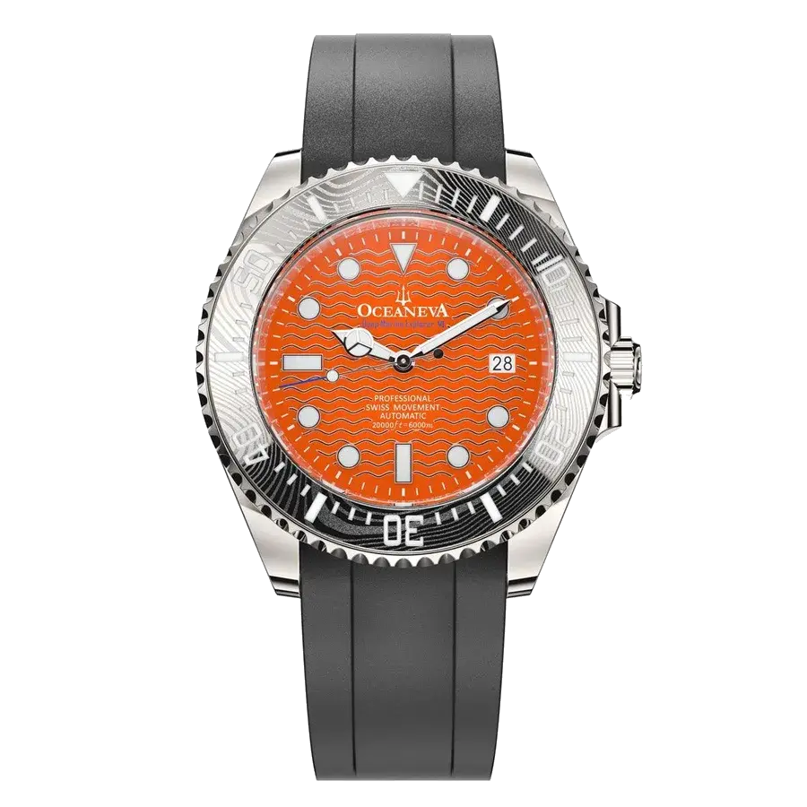Oceaneva 6000m Deep Marine Explorer VI Grade 5 Titanium Automatic Orange Limited Edition, reference VI200ORWVDMNT