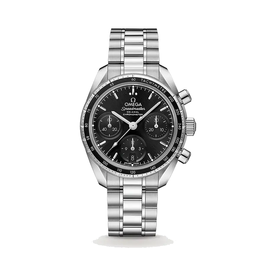 Omega Speedmaster 38 | 38mm, Steel, Black Dial, reference 
