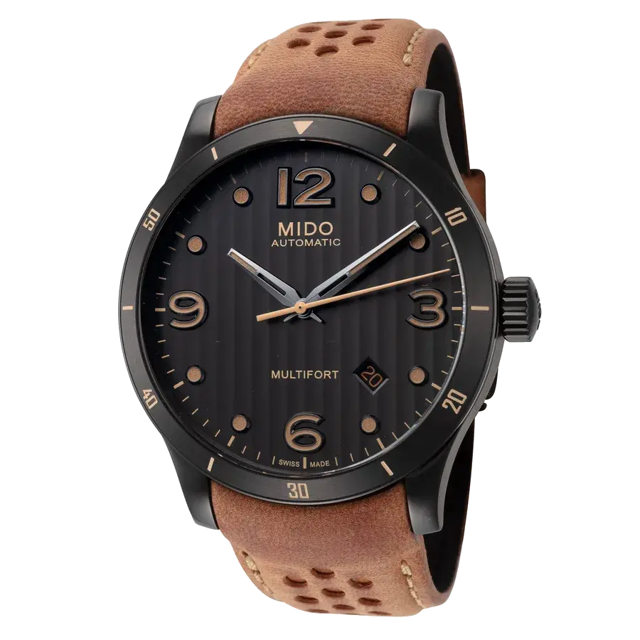 Mido Multifort 42 mm / Black / Brown Black Dial, reference M0254073606110