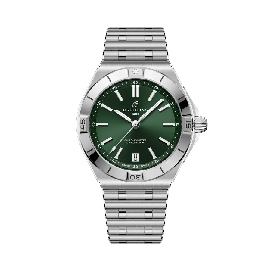 Breitling Chronomat B31 Automatic 40 | 40mm, Stainless Steel, Green Dial, reference AB3114101L1A1