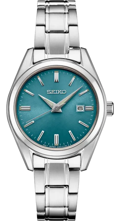 Seiko Essentials SUR531 Sunray Blue Dial Ladies Quartz 30mm, reference SUR531