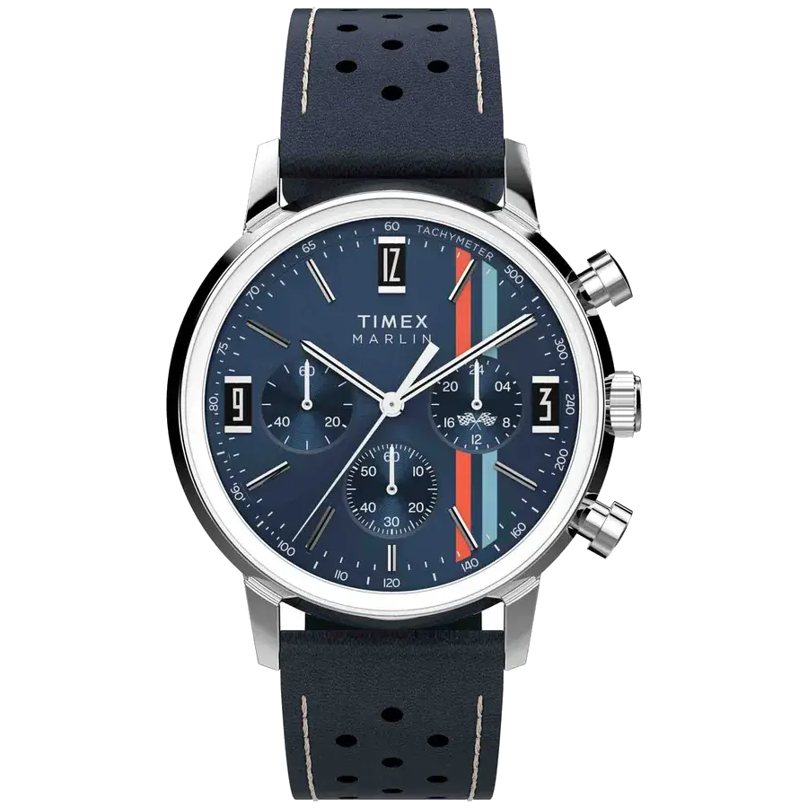 Timex Marlin Chronograph Tachymeter 40mm Blue, reference TW2W99000VQ