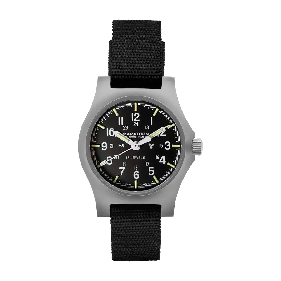 Marathon 36mm SSGPM Standard-Issue Officer's Mechanical US Govt Markings, reference WW194003SS-0001