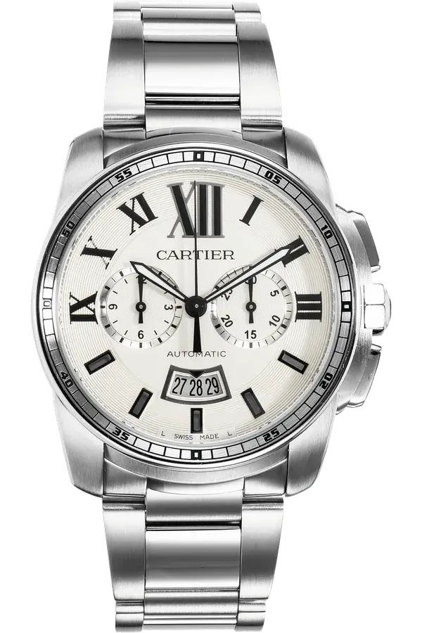 Cartier Calibre de Cartier Chronograph Stainless Steel Automatic, reference VCA18355
