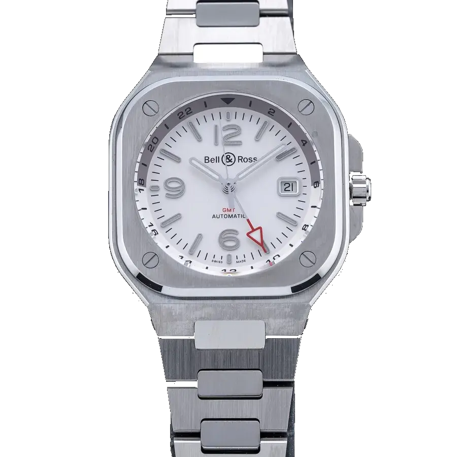 Bell & Ross BR05 GMT Silver Steel BR05G-SI-ST/SST, reference 