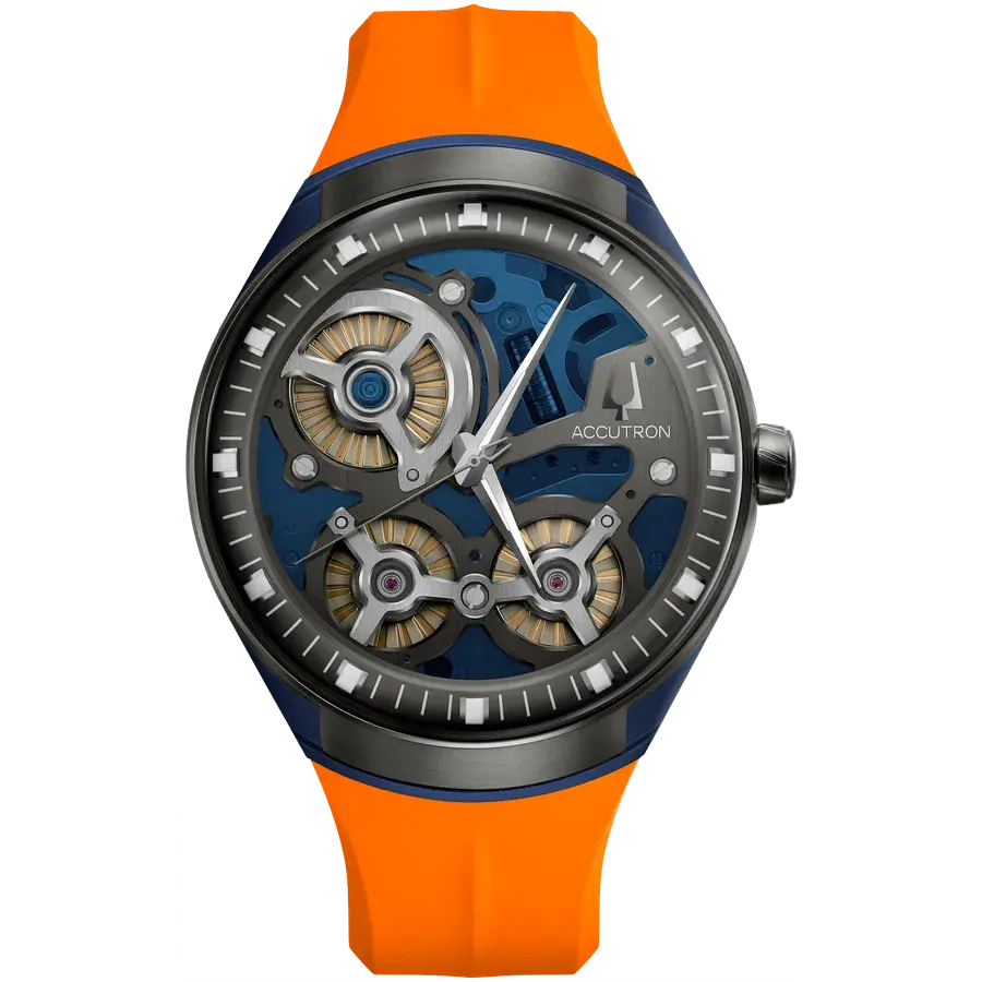 Accutron Electrostatic DNA Turbine Orange Blue, reference 2ES8A004A