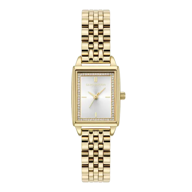 Olivia Burton Townhouse 21mm White Dial & Gold IP Watch, reference 