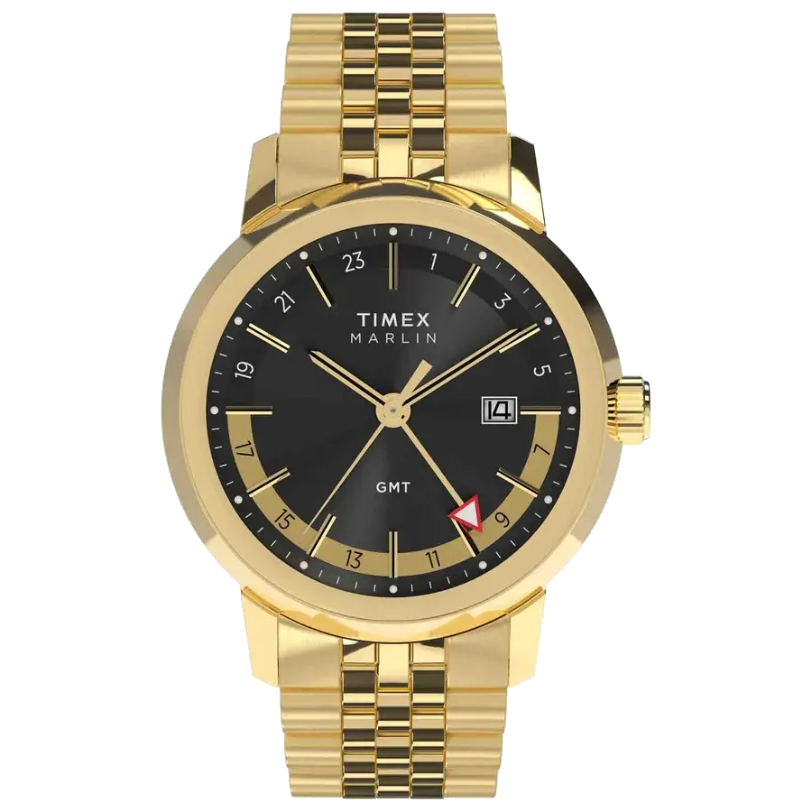 Timex Marlin GMT 40mm Black Gold SS, reference TW2Y47700VQ