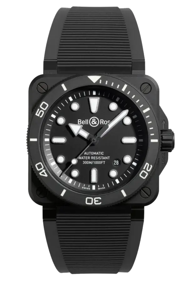 Bell & Ross BR03 Diver 42mm Ceramic, reference BR03A-D-BL-CE/SRB
