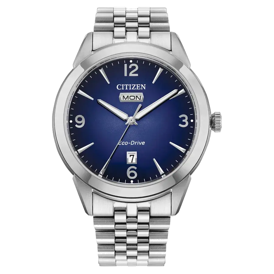 Citizen Rolan Eco-Drive Day-Date with Blue Dial, reference AW0150-53L