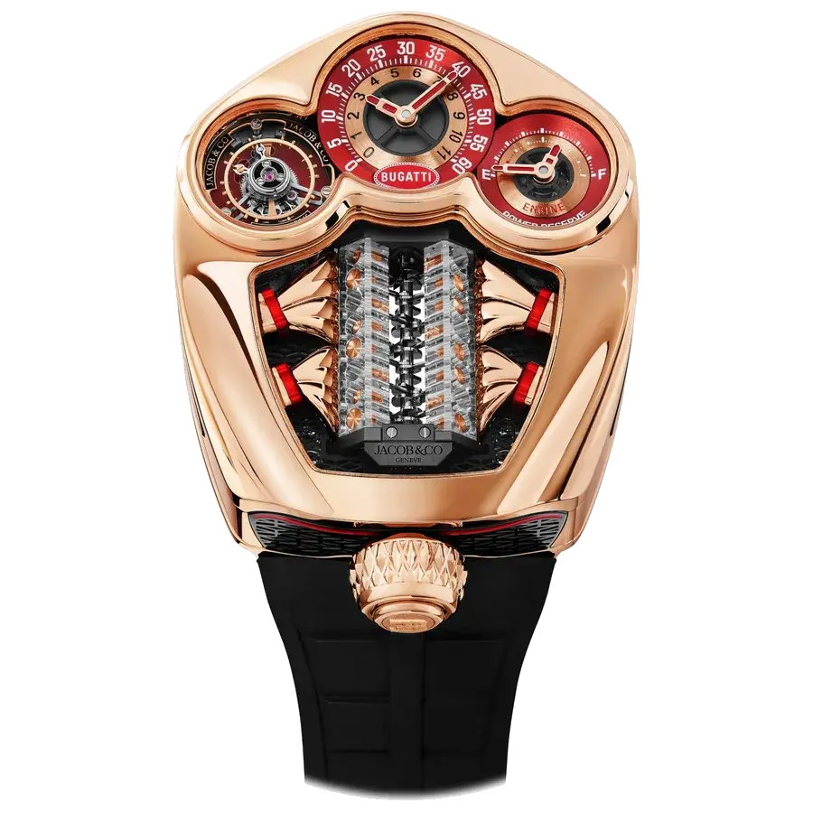 Jacob & Co . Bugatti Tourbillon Rose Gold, reference BU300.40.AA.AA.A