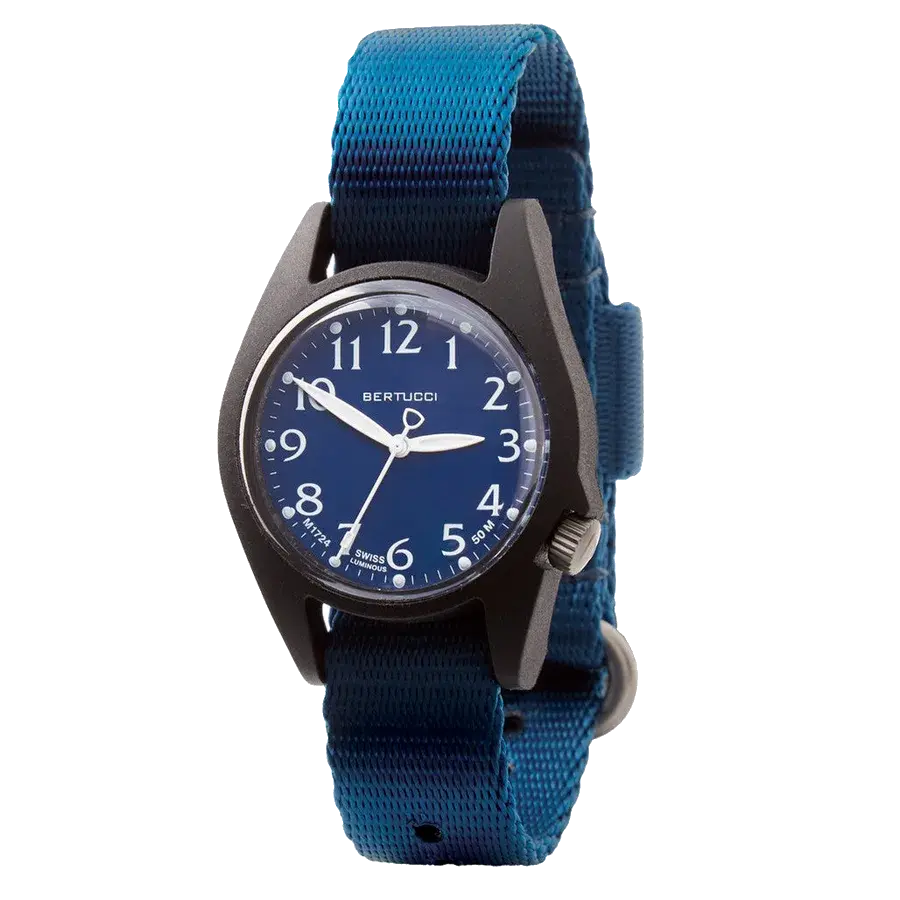 Bertucci M-2RA Women's Field Watch with Cobalt Blue Dial, reference 18511