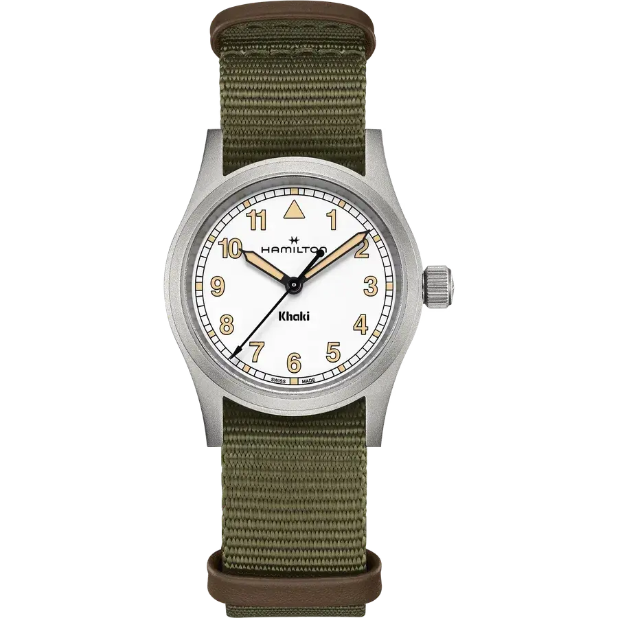 Hamilton Khaki Field Quartz 33mm White Dial Nato, reference H69301910