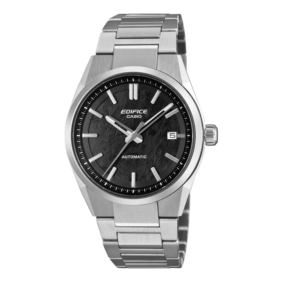 Casio Edifice EFK110D-1A Black Electroform Dial Stainless Steel Automatic, reference EFK110D-1A