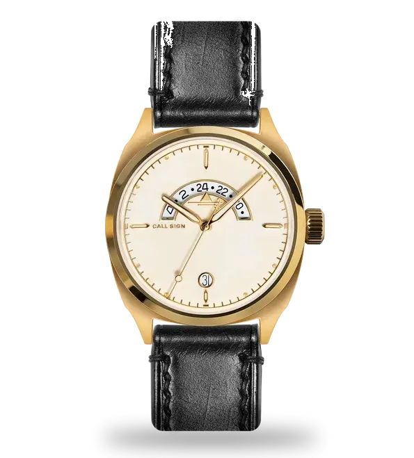 Call Sign Discovery Series Gold Cream White Dial, reference CSW-DC38-GL