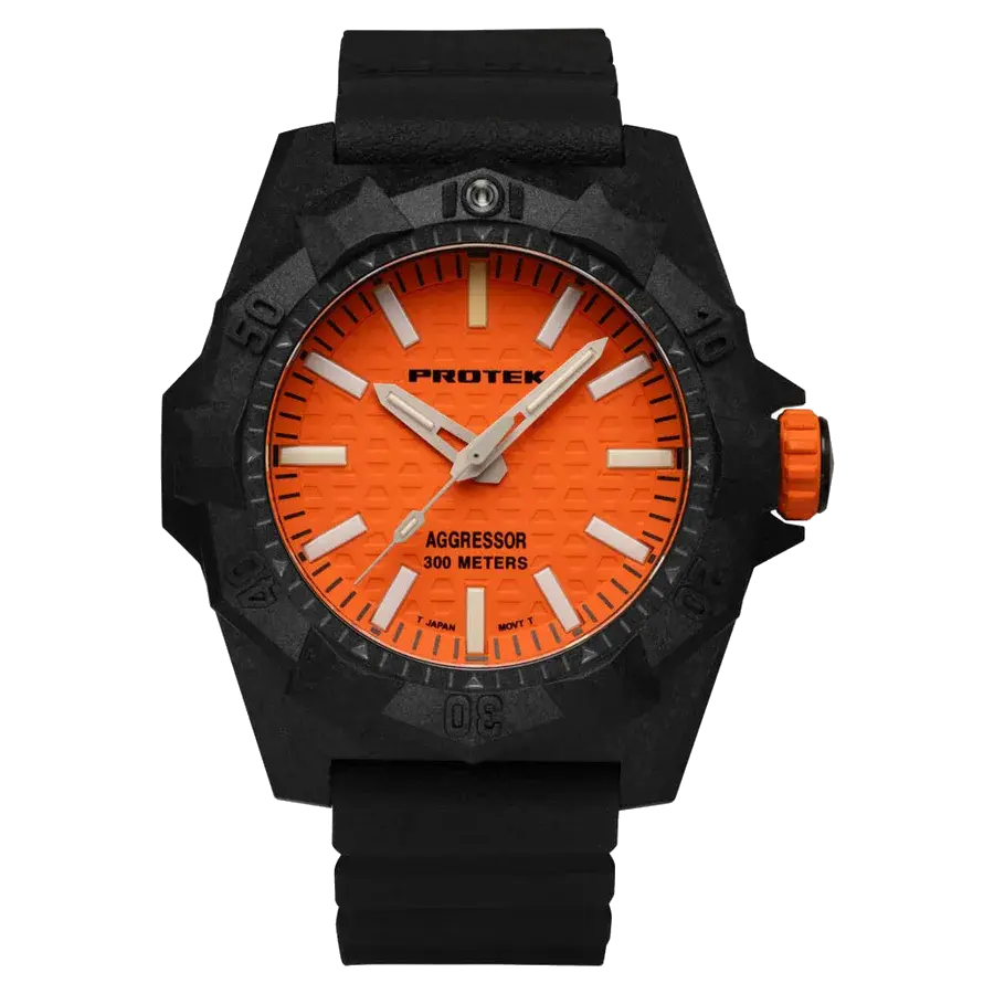 ProTek Aggressor Carbon 4000 Series with Orange Dial, reference PT4004