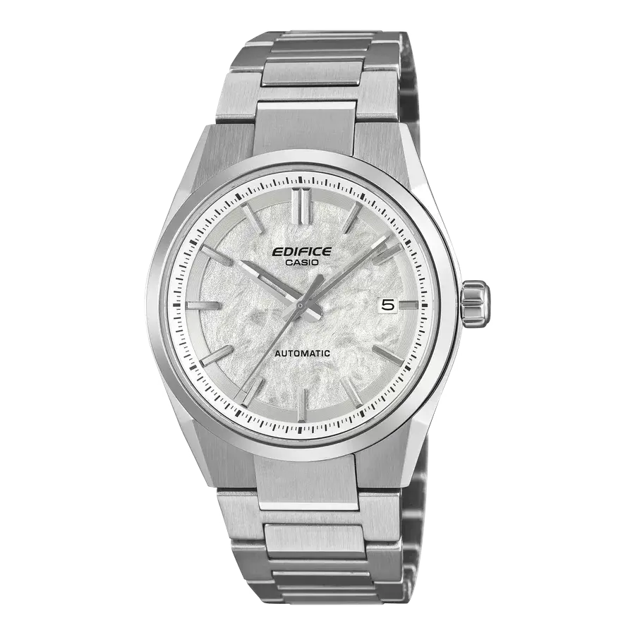 Casio Edifice EFK110D-7A White Electroform Dial Stainless Steel Automatic // Pre-Owned, reference EFK110D-7A