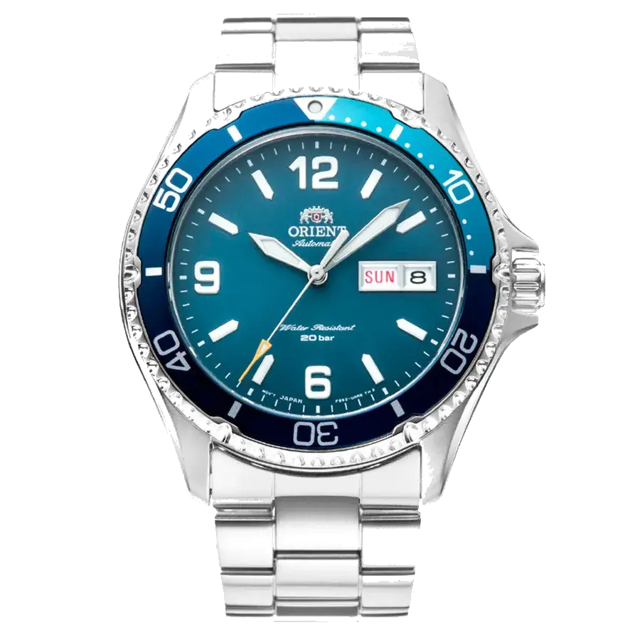 Orient Mako 3 Automatic Dive Watch with Blue Dial, reference RA-AA0818L19B