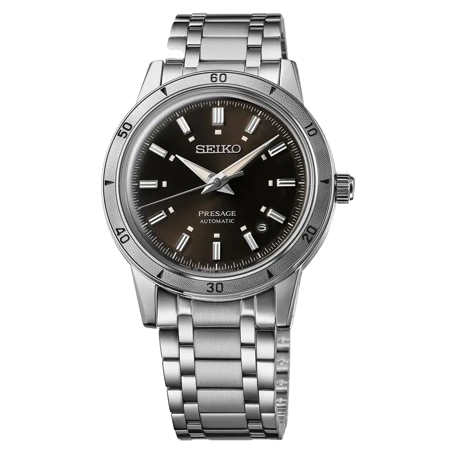 Seiko Presage 60s Style Automatic with Black Dial, reference SRPL09