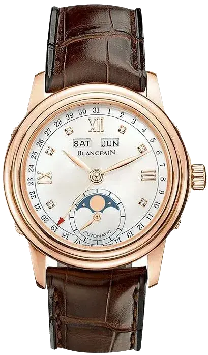 Blancpain Ladybird Qantieme Complete 34 mm / White / Brown White Dial, reference 2360-3691A-55B