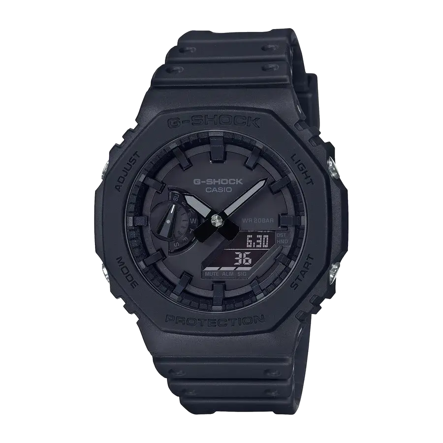 Casio GA-2100-1A1 Quartz Icon Resin Black | 48.5mm, Resin, Black Dial, reference 