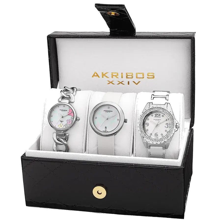 Akribos Casual Silver, White/Alloy | White Dial, reference AK887SS