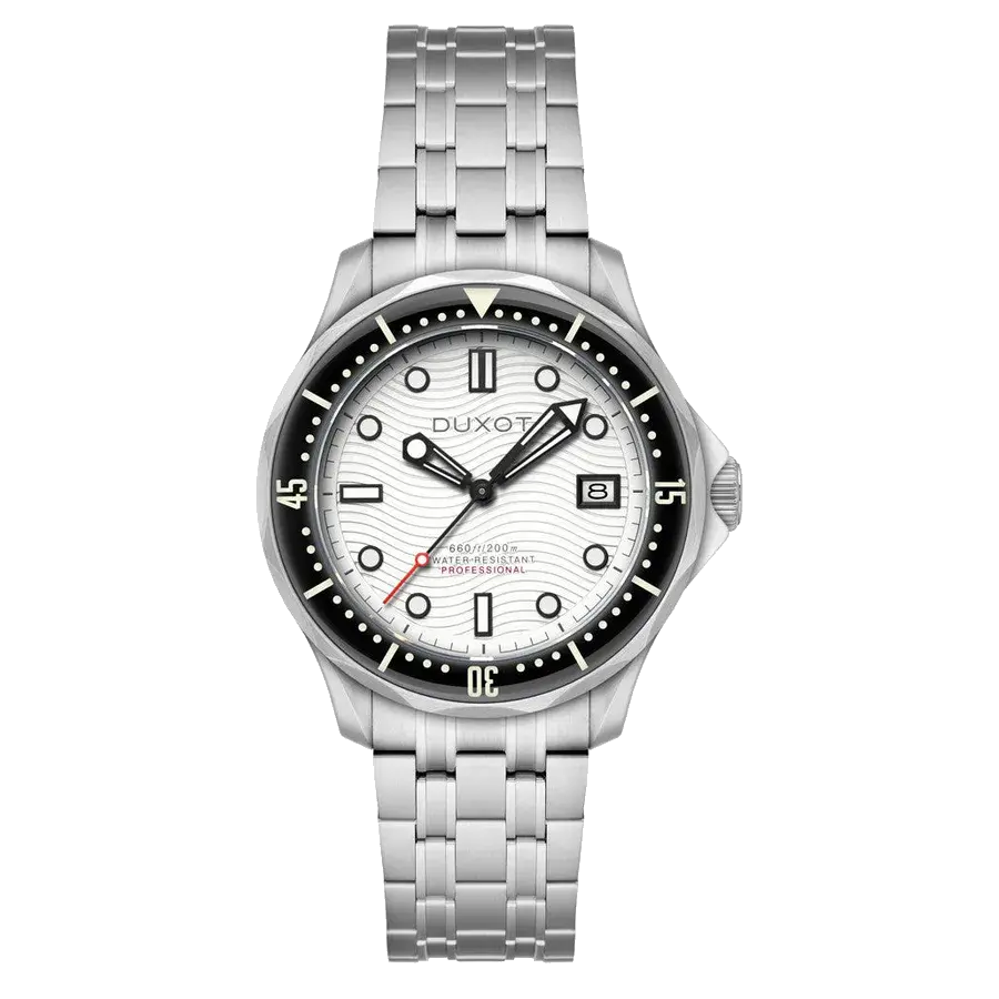 Duxot Henri Diver Automatic with Polar White Dial, reference DX-2060-77