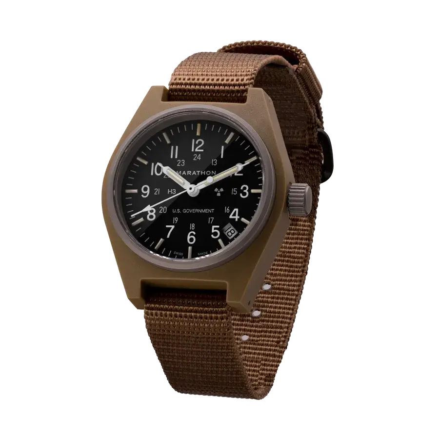 Marathon Type II Field 34mm Desert Tan GPQ-D Quartz, reference WW194015DT-0003