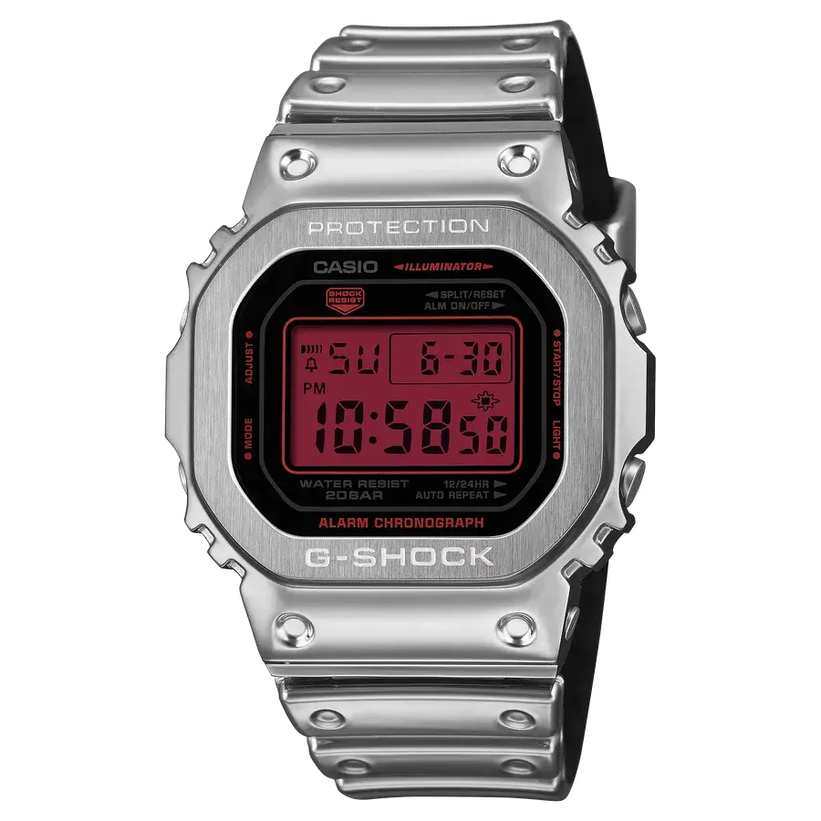Casio G-Shock GM5600YRA-8 Fine Metallic Series Digital Square Bold Red Touch, reference GM5600YRA-8