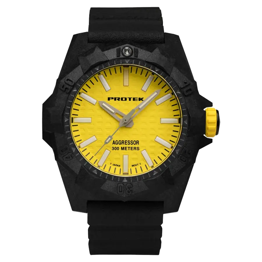ProTek Aggressor Carbon 4000 Series with Yellow Dial, reference PT4007