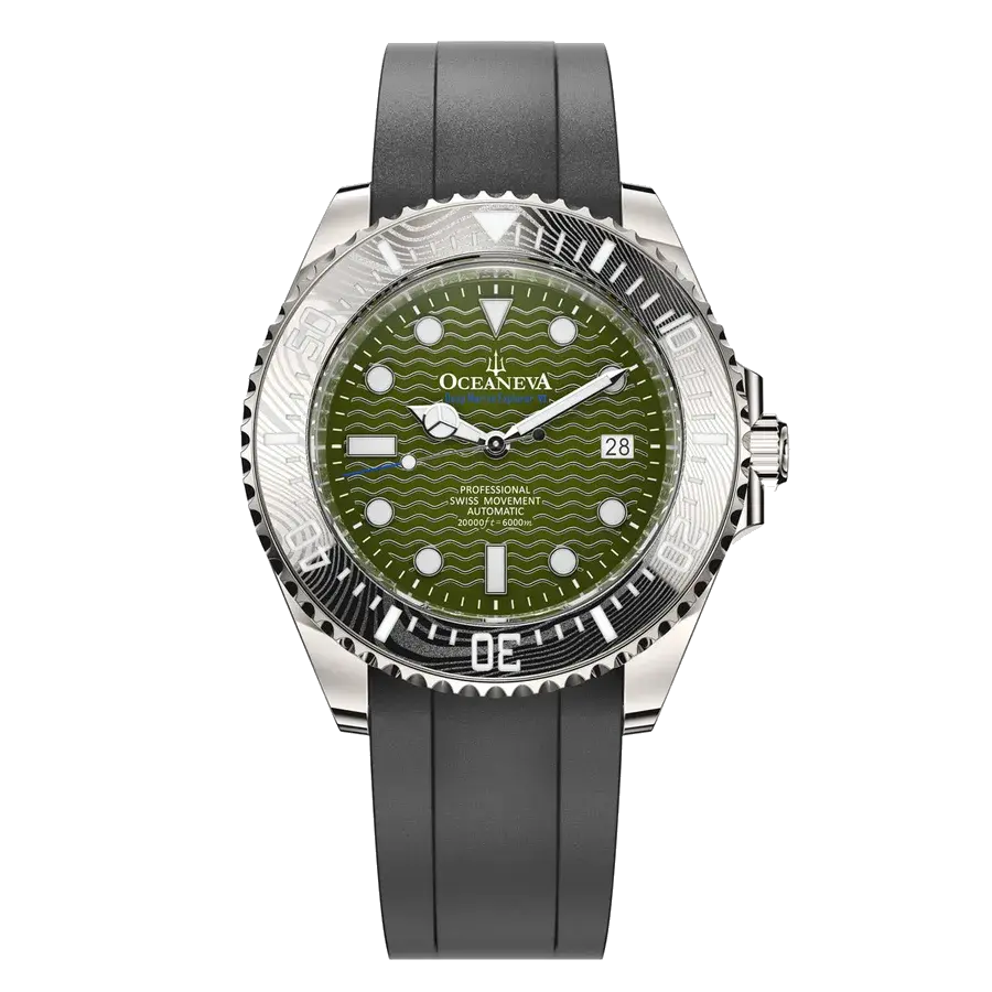 Oceaneva 6000m Deep Marine Explorer VI Grade 5 Titanium Automatic Green Limited Edition, reference VI200GRWVDMNT
