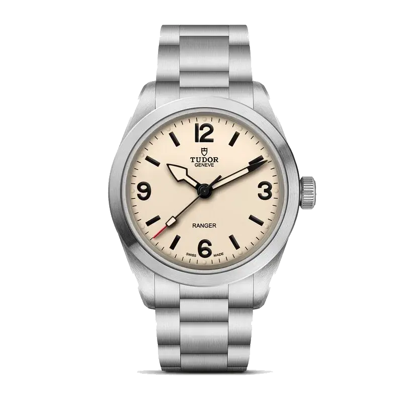 Tudor Ranger 39mm Beige Dial & Stainless Steel Watch, reference 