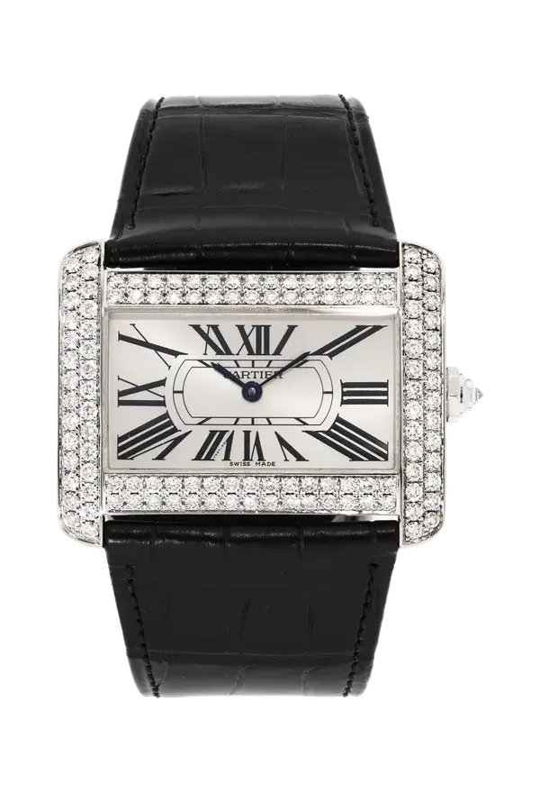 Cartier Divan Joaillerie White Gold Quartz, reference VCA19040
