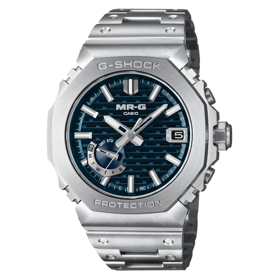 Casio G-Shock MRGB2100D-2A Hanada-Iro Blue Titanium Octagonal Analog, reference MRGB2100D-2A