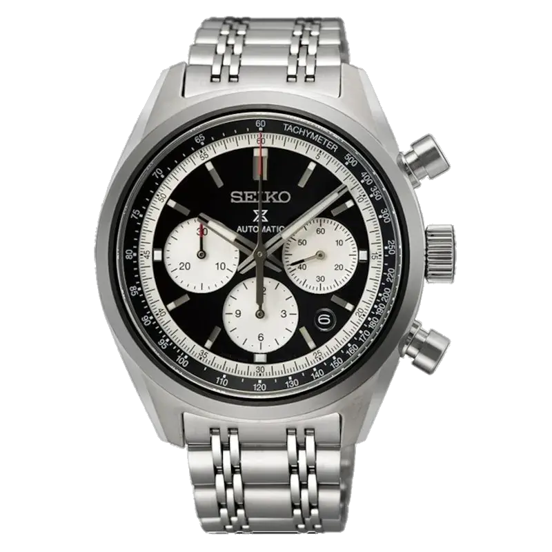 Seiko Prospex Speedtimer ‘Glossy Black’ 1972 Chronograph Stainless Steel Watch, reference 