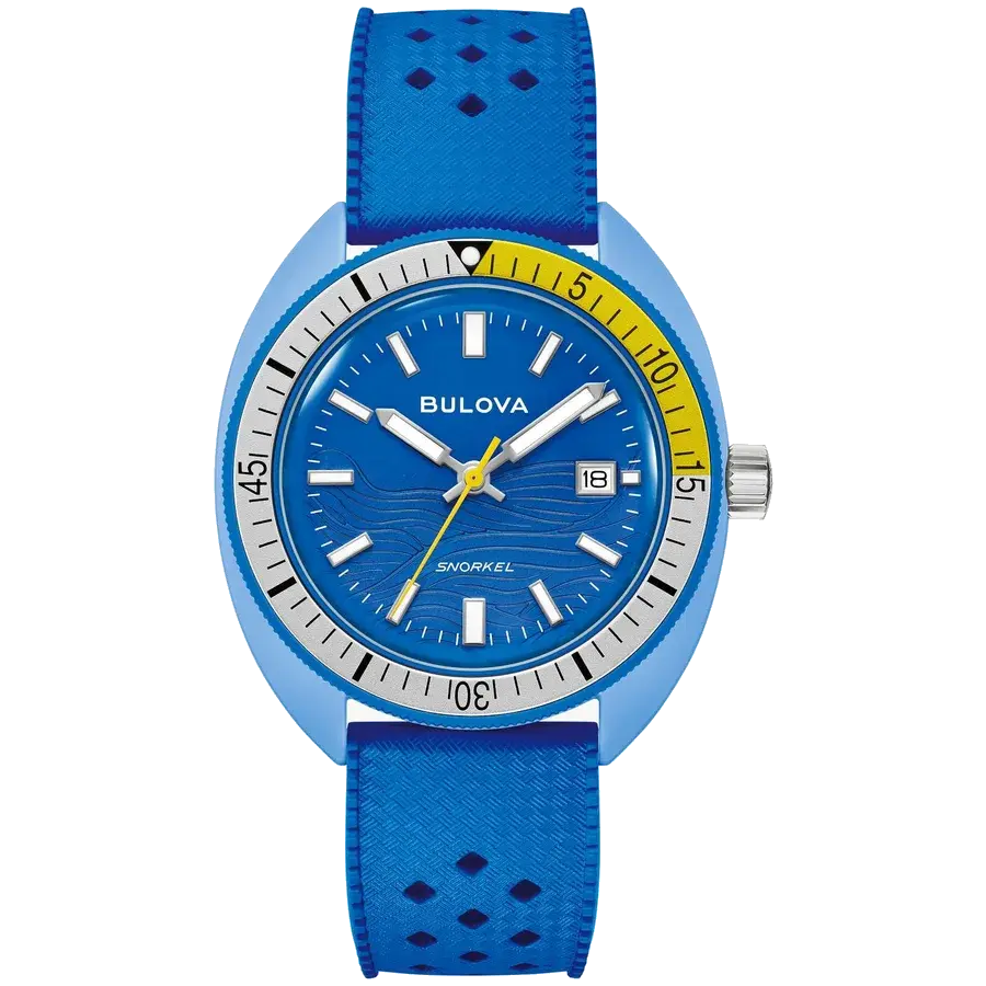 Bulova Snorkel Blue Tang Fish Hybrid Ceramic Blue Dial Quartz, reference 98B445