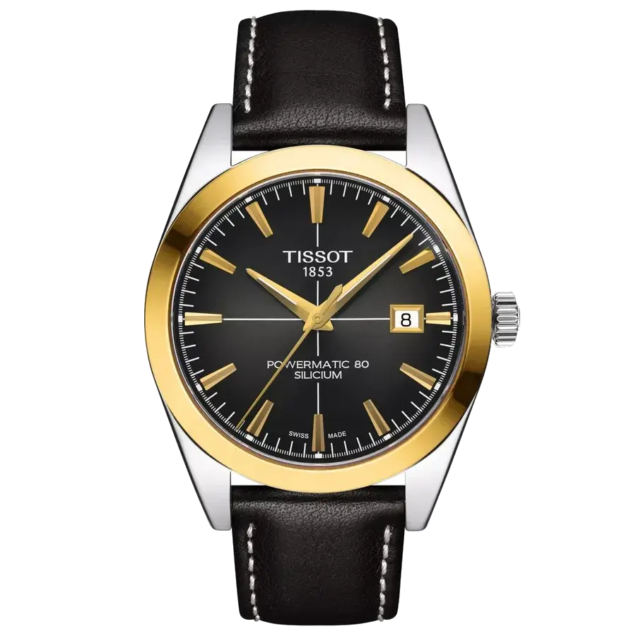 Tissot Gentleman Gold Bezel 40mm, reference T927.407.46.061.01