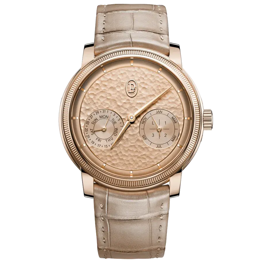 Parmigiani Fleurier Toric Quantieme Perpetuel Rose Gold Hammered Dial, reference PFH952-2010004-300181