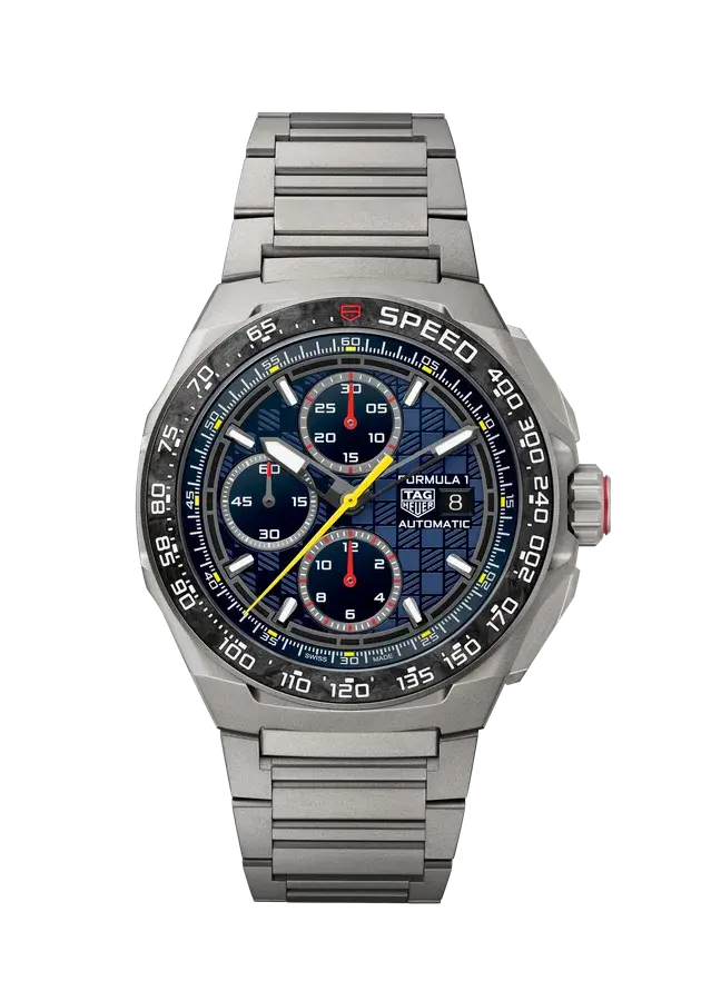 TAG Heuer Formula 1 Chronograph | 44mm, Titanium, Blue Dial, reference 