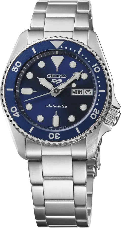 Seiko 5 Sports SKX Mid-Size Blue Dial Automatic 38mm, reference SRPL77