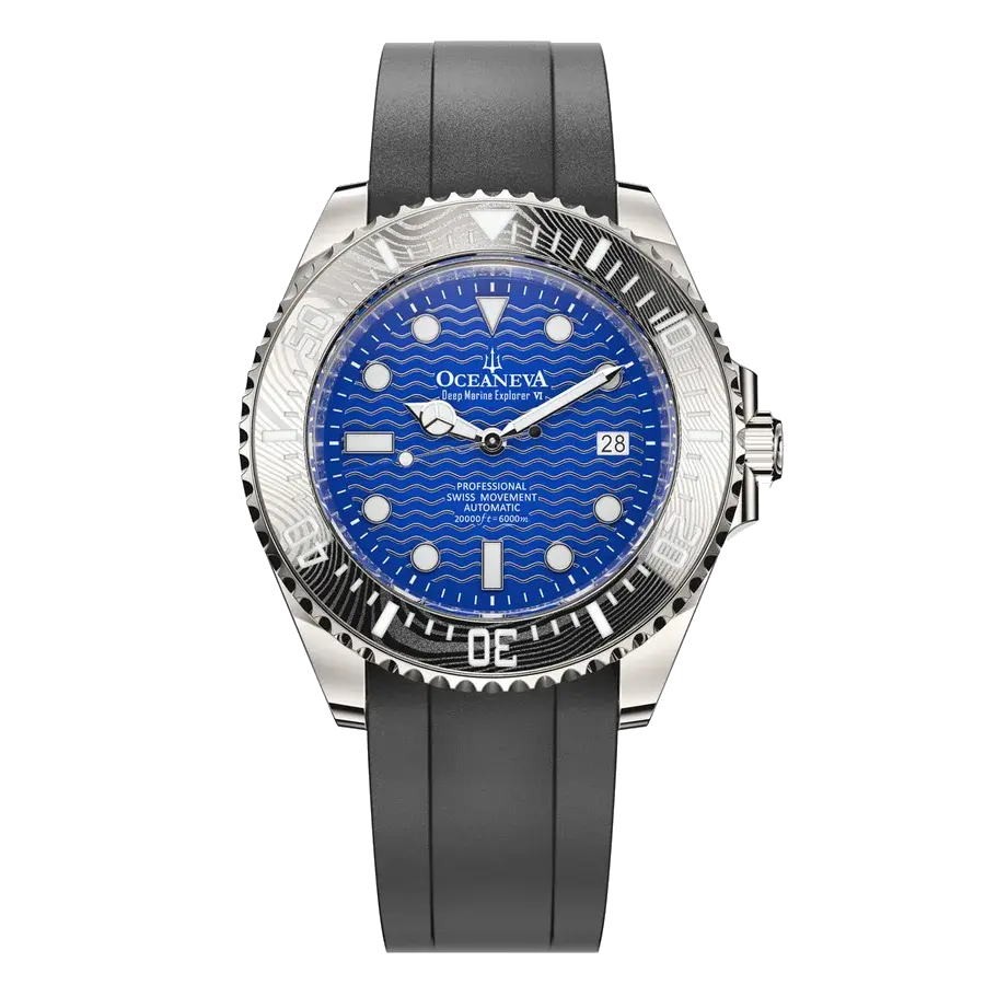 Oceaneva 6000m Deep Marine Explorer VI Grade 5 Titanium Automatic Blue Limited Edition, reference VI200BLWVDMNT