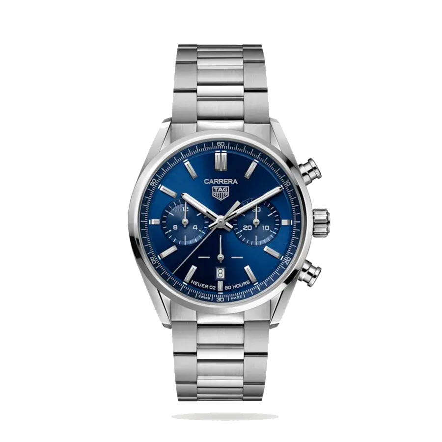 TAG Heuer Carrera Chronograph | 42mm, Steel, Blue Dial, reference 