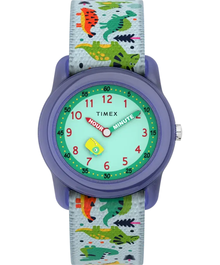 Timex TIME MACHINES® 29mm Dinosaur Elastic Fabric Kids Watch, reference TW7C77300XY