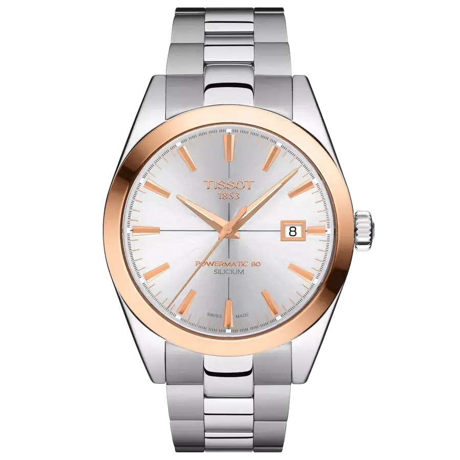 Tissot Gentleman Gold Bezel 40mm, reference T927.407.41.031.00