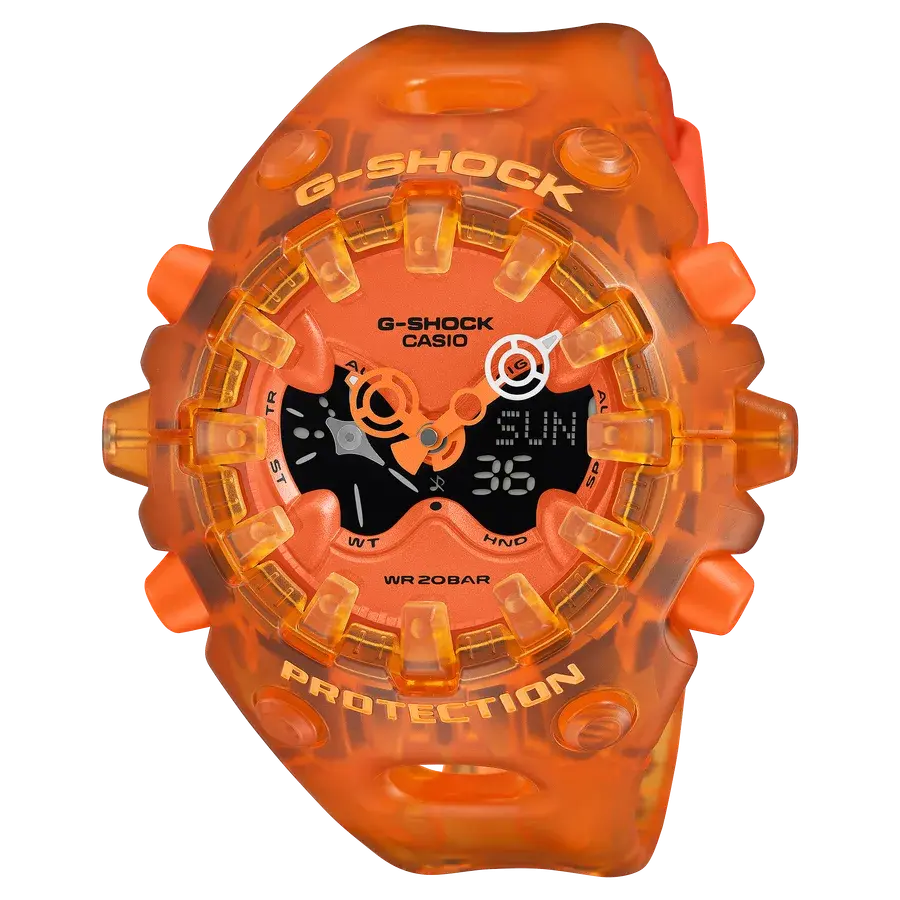 Casio G-Shock GAV01SKE Transparent Ana-Digi Orange, reference GAV01SKE-4A